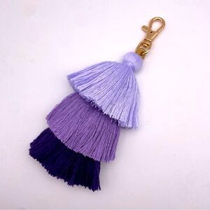 PURPLE OMBRÉ | Handmade Tassel Bag Charm | Keychain (Brand New!) ✨